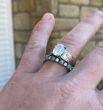 Load image into Gallery viewer, EXAMPLE LISTING: Turquoise & Diamond Band
