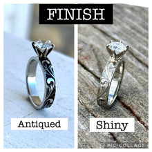 Load image into Gallery viewer, EXAMPLE LISTING: Cathedral Band Engagement Ring