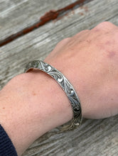Load image into Gallery viewer, Engraved triangle bracelets

