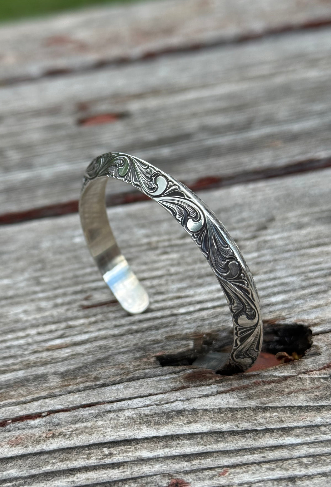 Engraved triangle bracelets