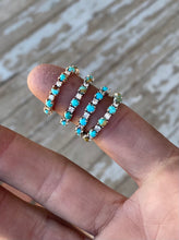 Load image into Gallery viewer, EXAMPLE LISTING: Turquoise &amp; Diamond Band
